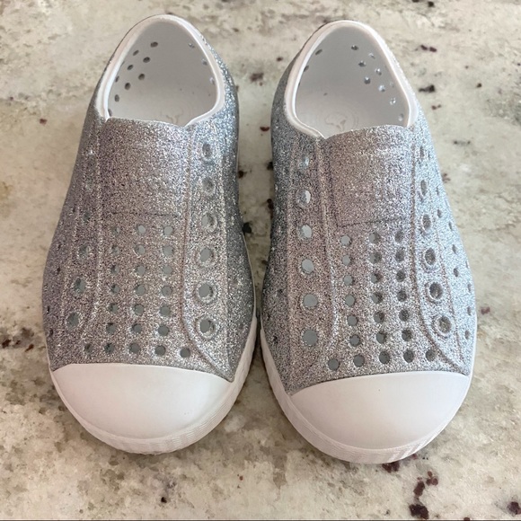 Native Other - Native Jefferson sparkle silver slip on shoes